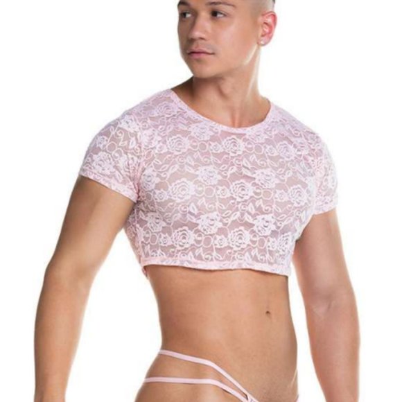 GIGO REDEMPTION PINK CROP TOP - Picture 2 of 4